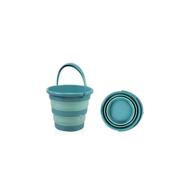 Babyjem Soft Katlanır Bebek Banyo Kovası Turkuaz