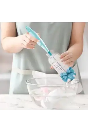 Babyjem Süngerli Biberon Fırçası Mavi