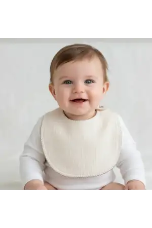 Babyjem Bürümcük Soft Müslin Mama Önlüğü Ekru