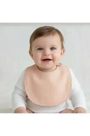 Babyjem Bürümcük Soft Müslin Mama Önlüğü Somon