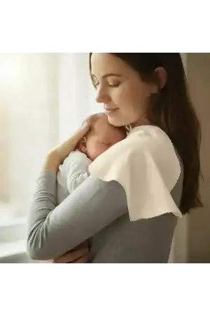 Babyjem Bürümcük Anne Omuz Örtüsü Ekru