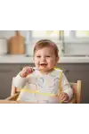 Babyjem Leke Tutmaz Giymeli Sarı Gülen Yüz Mama Önlüğü