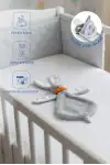 Babyjem Emzik Askılı Tavşan Uyku Arkadaşı Gri
