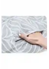 Babyjem Cepli Emzirme Önlüğü Gri Yaprak