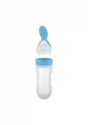 Babyjem Sıkmalı Kaşıklı Mama Biberonu Mavi