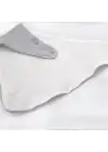 Babyjem Ahşap Diş Kaşıyıcılı Bürümcük Müslin Mama Önlüğü Gri
