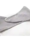 Babyjem Ahşap Diş Kaşıyıcılı Bürümcük Müslin Mama Önlüğü Gri