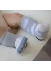 Babyjem Diş Kaşıyıcılı Havlu Bebek Çorabı Gri
