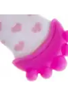 Babyjem Diş Kaşıyıcılı Havlu Bebek Çorap Pembe