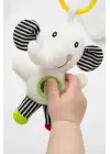 Babyjem Sevimli Arkadaşım Aynalı Titreşimli Fil Çıngırak Çizgili Desen