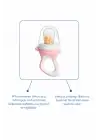 Babyjem Silikon Yumuşak Uçlu Meyve Süzgeçi Sebze Emziği Pembe