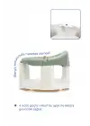 Babyjem Önden Açılır Banyo ve Mama Oturağı ve Hediye Minderli - 2  Li Set Soft Yeşil