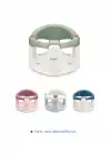Babyjem Önden Açılır Banyo ve Mama Oturağı ve Hediye Minderli - 2  Li Set Soft Yeşil