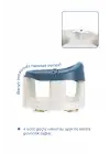 Babyjem Önden Açılır Banyo ve Mama Oturağı ve Hediye Minderli - 2  Li Set İndigo Mavi