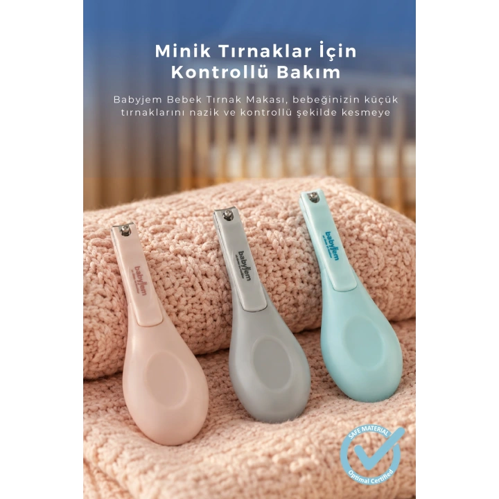 Babyjem Kolay Kavrama Bebek Tırnak Makası Mavi