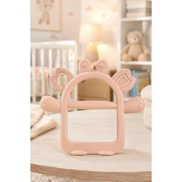 Babyjem Silikon Kolay Kavrama Diş Kaşıyıcı Pembe