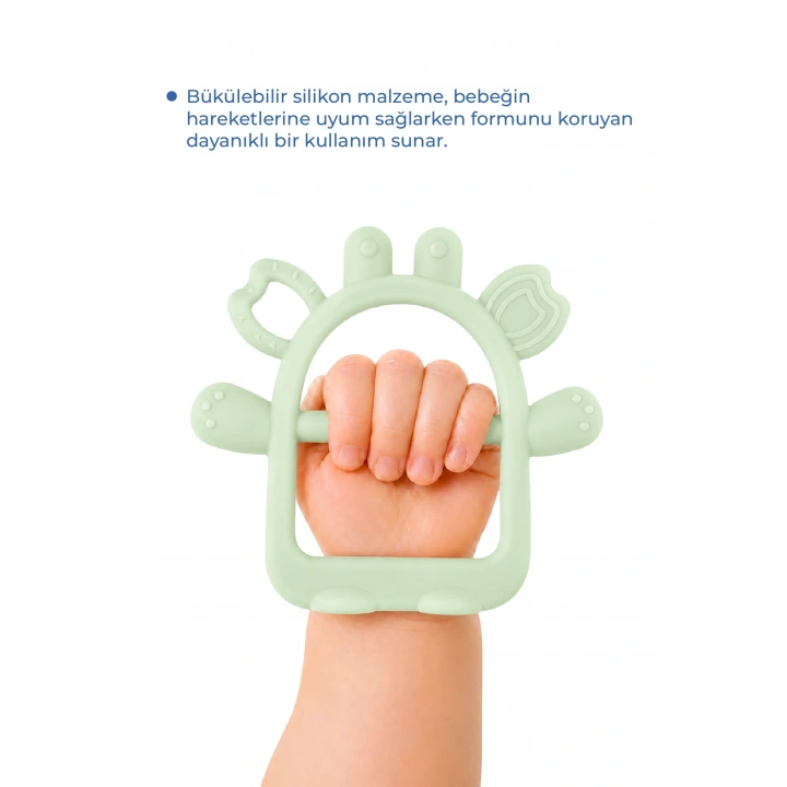 Babyjem Silikon Kolay Kavrama Diş Kaşıyıcı Soft Yeşil