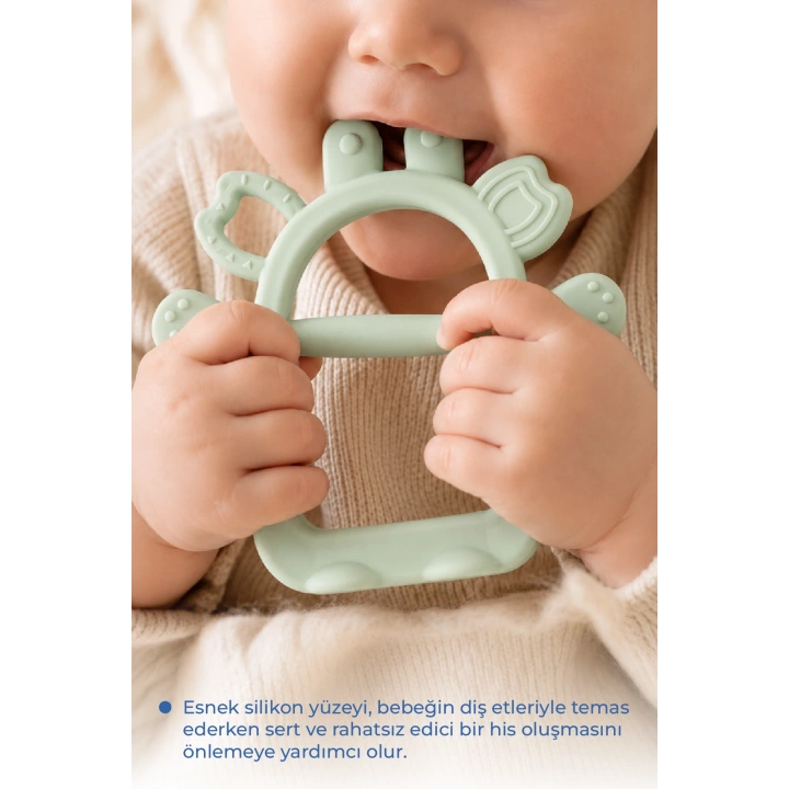 Babyjem Silikon Kolay Kavrama Diş Kaşıyıcı Soft Yeşil