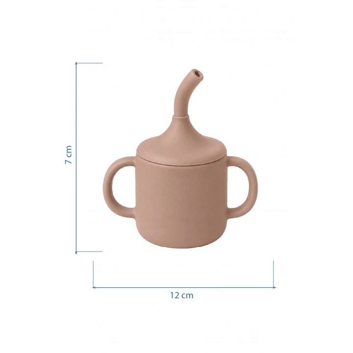 Babyjem Silikon Pipetli Bardak Latte