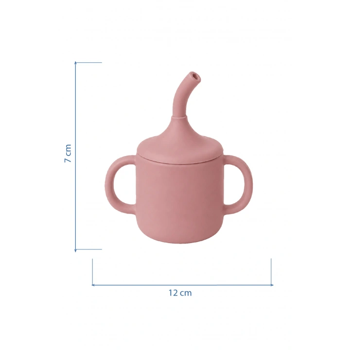 Babyjem Silikon Pipetli Bardak Mocha