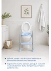 Babyjem Basamaklı Katlanır Klozet Adaptörü Soft Mavi
