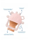 Babyjem Crabby Tutma Halkalı Silikon Diş Kaşıyıcı Pembe