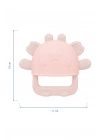 Babyjem Crabby Tutma Halkalı Silikon Diş Kaşıyıcı Pembe