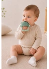 Babyjem Crabby Tutma Halkalı Silikon Diş Kaşıyıcı Soft Yeşil