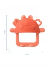 Babyjem Crabby Tutma Halkalı Silikon Diş Kaşıyıcı Turuncu