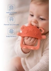 Babyjem Crabby Tutma Halkalı Silikon Diş Kaşıyıcı Turuncu