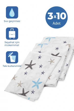 Babyjem Hijyenik Kaymaz Tek Kullanımlık Klozet Kapak Örtüsü 30 Adet