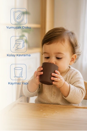 Babyjem Kolay Kavrama Silikon Bardak Latte