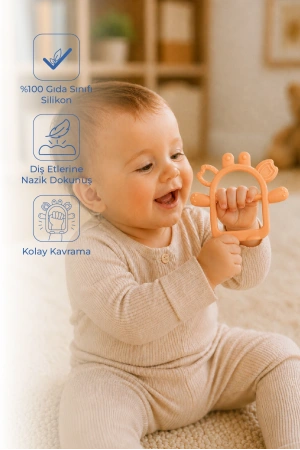 Babyjem Silikon Kolay Kavrama Diş Kaşıyıcı Soft Somon
