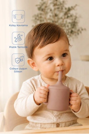 Babyjem Silikon Pipetli Bardak Latte