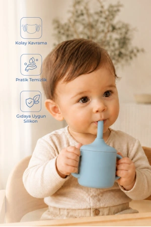 Babyjem Silikon Pipetli Bardak Mint