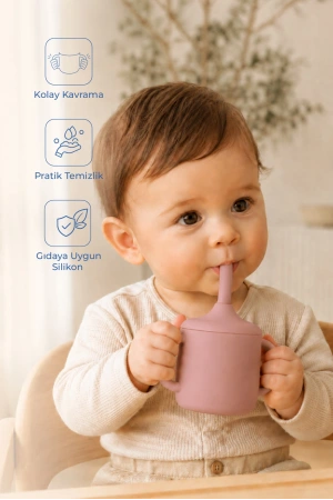 Babyjem Silikon Pipetli Bardak Mocha