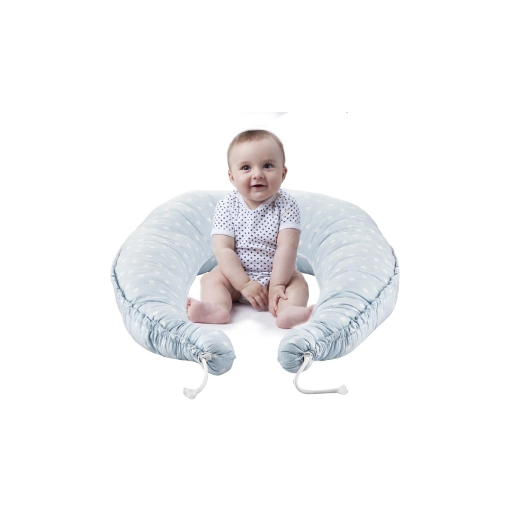 Babyjem 5 Fonksiyonlu Anne Yanı & Emzirme Minderi & Bebek Yatağı Gri Benekli