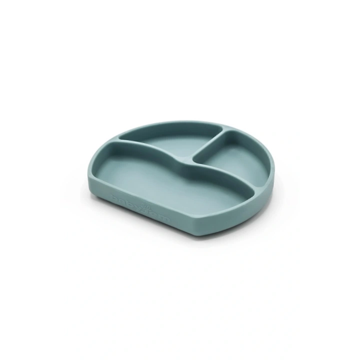 Babyjem Vakum Tabanlı Silikon Tabak Yeşil - Bpa Free