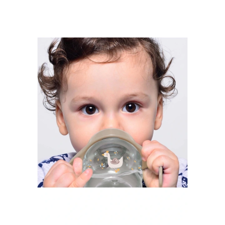 Babyjem Damlatmayan Suluk Alıştırma Bardağı  250 ml Vizon