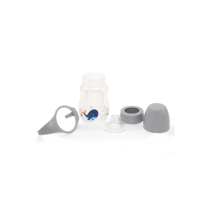 Babyjem Damlatmayan Suluk Alıştırma Bardağı 250 ml Gri