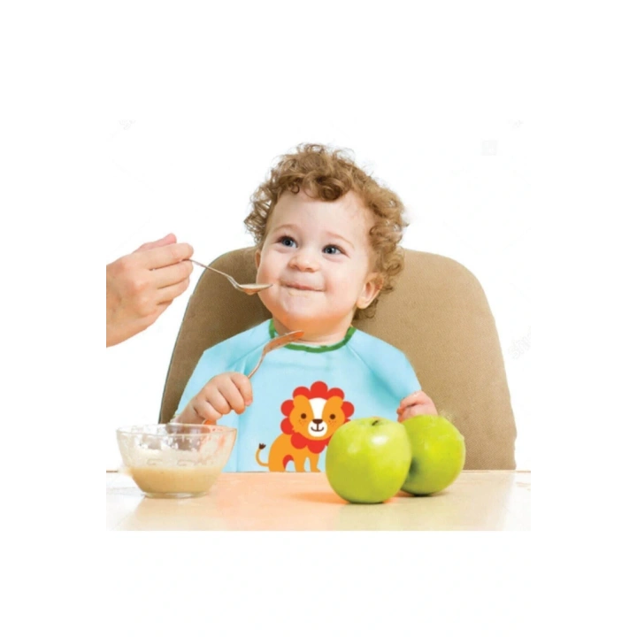 Babyjem Poli Muşamba Kollu Mama Önlüğü 034 Yeşil