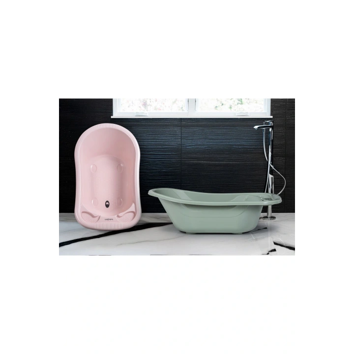 Babyjem Bebek Giderli Büyük Küvet Soft Pembe