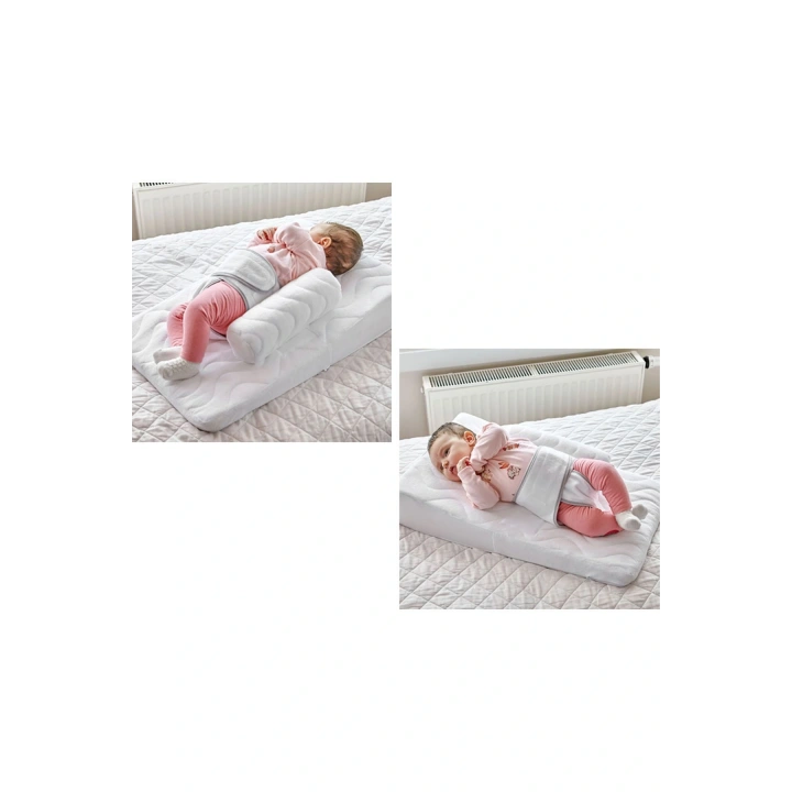 Babyjem Bebek Reflü Yastığı Beyaz / Kemerli