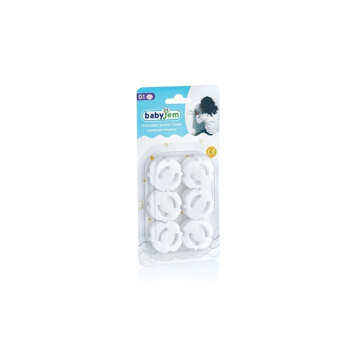 Babyjem Topraklı Priz Koruyucu (6 Adet)