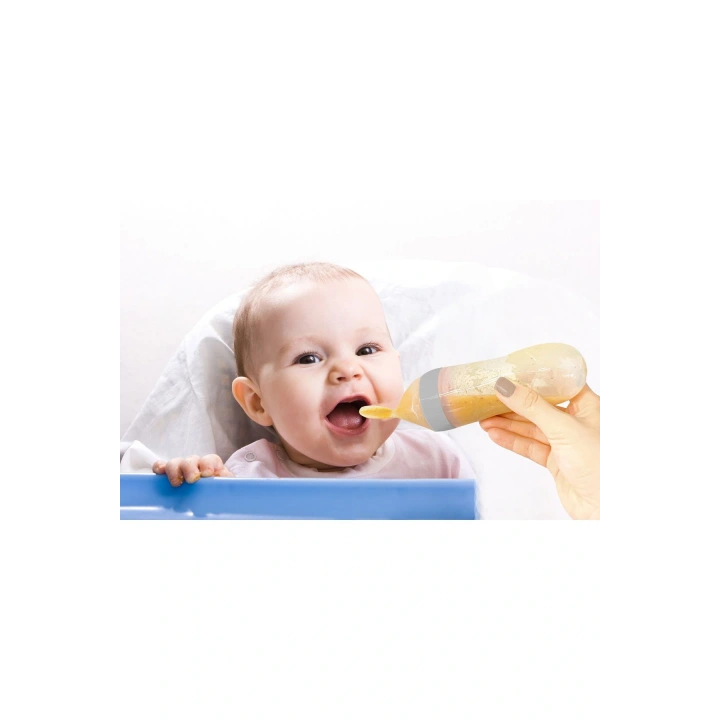Babyjem Sıkmalı Kaşık Gri