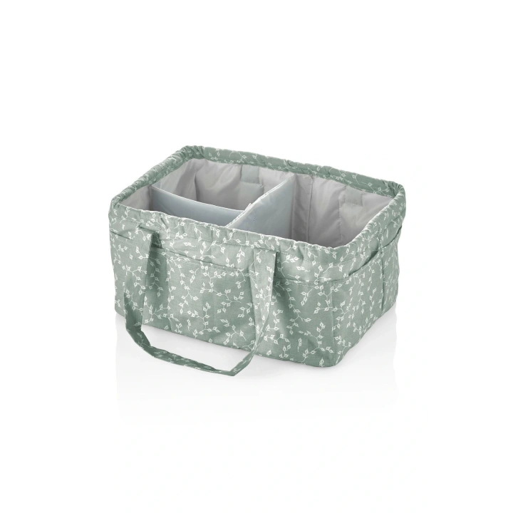 Babyjem Katlamalı Çanta Anne&Bebek Organizer Yeşil Çiçek