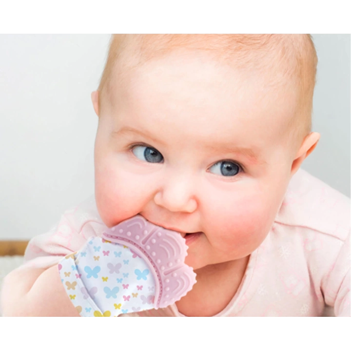 Babyjem Diş Kaşıyıcı Eldiven Pembe