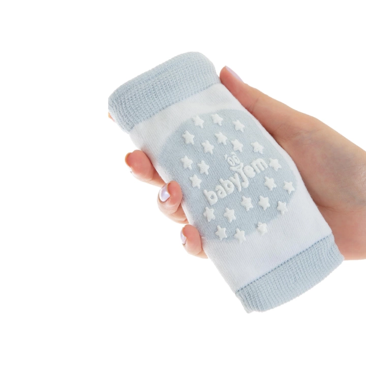 Babyjem Emekleme Dizliği Örgü Mavi