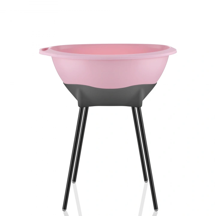 Babyjem Elegant Bebek Banyo Küvet Seti Pembe Renk- Küvet ,Maşrapa, Banyo Kovası