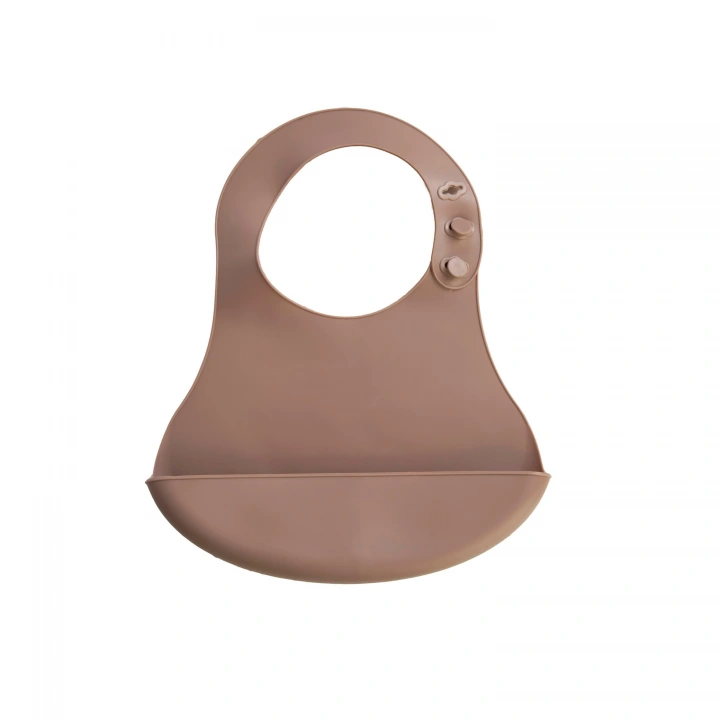 Babyjem Mini Silikon Önlük Latte